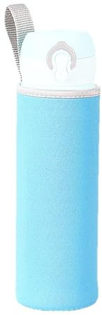 Housse de bouteille d'eau - Housse isolée en néoprène - Porte-bouteille réutilisable - Protection de bouteille en verre avec sangle pour le fitness en plein air, les voyages de fitness, la marche, la