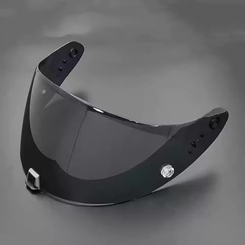 YOFAB Visiere Casque Moto pour Scorpion EXO R1 520 1400, Casque Moto Pare-Vent Casque Lentille, Remplacement de Visière de Lentille de Casque de Bouclier de Vent de Moto,G Black