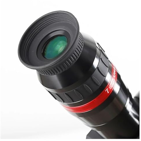 Teleskop 82 grader 1,25 tum 4 mm 7 mm 16 mm okular 4 grupper 7 optiska linser ultra vidvinkel apokromatisk (7 mm)