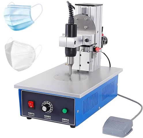 LZDOYY Saldatrice a Punti ad ultrasuoni 1200W 35KHz Saldatrice per plastica, Saldatrice a Punti ad ultrasuoni con Pedale elettronico Φ9mm per plastica in Nylon