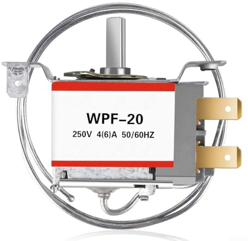 Mini termostato per frigorifero, WDF-20 a 2 pin, con sonda di temperatura da 27,5 pollici, per frigoriferi e congelatori
