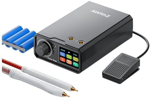 Awithz UK3 10000mAh Pedal Spot Welder DIY Nickel Sheet Spot Welding Machine Type-C Charging 18650 Lithium Battery Portable Spot Welder