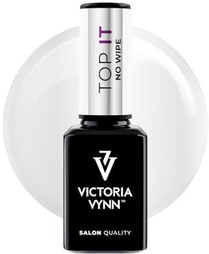 Victoria Vynn TOP IT No Wipe UV/LED Top Coat – For Pastel & Neon Shades, Blue Glow - 15 ml