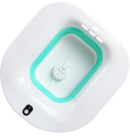 VILLCASE Elektrisches Sitzbad zur Wochenbettpflege mit Faltbarem Patientenwaschbecken aus Pp und Tpr für Schwangere und Ältere Menschen mit Auslaufsicherem Design