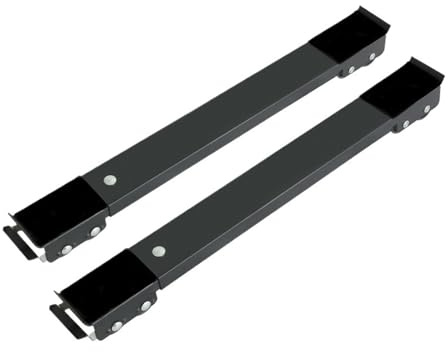 Washing Machine Base Washing Machine Stand Movable Refrigerator Raised Base Mobile Roller Bracket Wheel Bathroom Kitchen Accessories Home Appliance(2pcs Black)