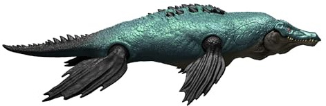Mattel Jurassic World Grandes embestidas Liopleurodón Grande Juguete de Figura de Dinosaurio con 2 Funciones de Ataque y evolución, Juego Digital, JKL87