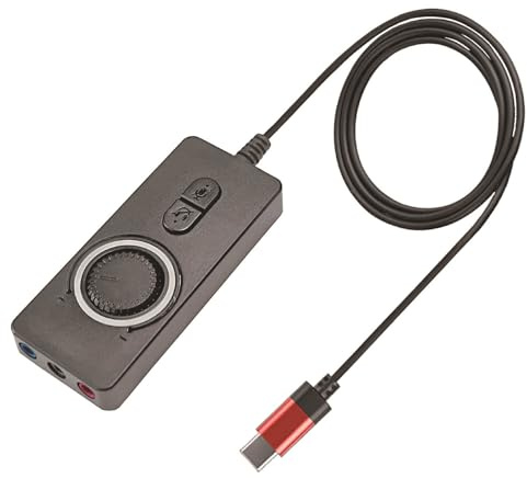 NONGYU Scheda audio esterna compatibile per più piattaforme scheda audio che offre cuffie funzione microfono Plug and Play Scheda audio USB