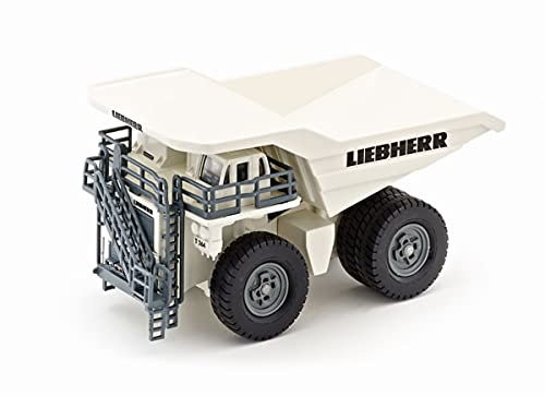 siku 1807, Liebherr T 264 Muldenkipper, 1:87, Metall/Kunststoff, Kippbare Mulde, Weiß