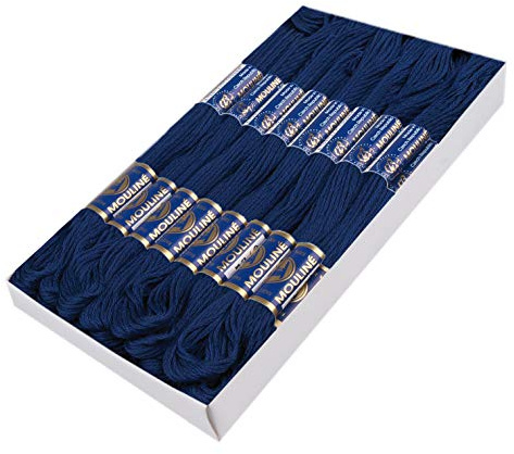 24 Docken Stickgarn je ca. 8m / Sticktwist 100% Baumwolle Stickerei verschiedene Farbwahl, Farbe :5882 mitternachtsblau