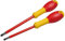 STANLEY Juego de 2 Destornilladores Aislados Borneo, Pozidriv PZ1x100mm y PZ2x125mm, Mango Bimaterial Ergonómico, Aislados 1000V, Calidad Industrial, FMHT0-62649
