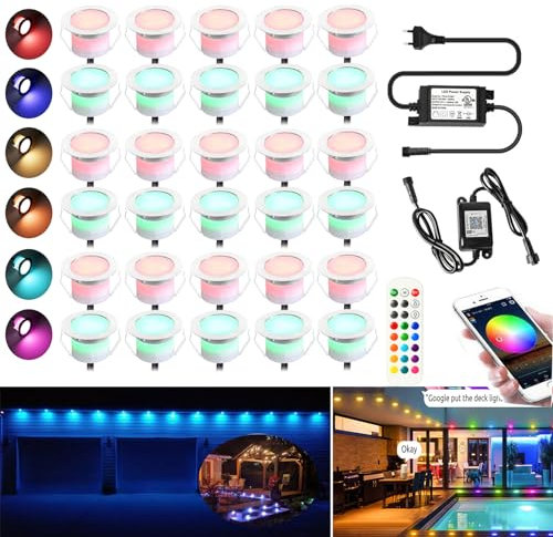 SUBOSI 30er WIFI RGB LED Bodeneinbauleuchten Brutautomat Vollautomatisch Eierinkubator 12 Eier