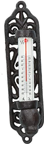 Wall Rustic Thermometer Garden Wall Celsius Cast Iron Garden Shed House Post