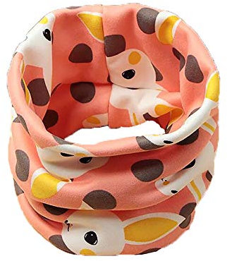 Kinder-Schal, leicht, weich, Tierdruckmuster, Rosa/Hase, One size