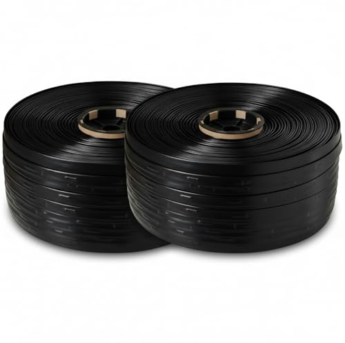 Suinga Cinta de Riego por Goteo 16 mm Plana | Rollo de 500 metros | Goteros integrados a 30 cm | Ideal para Cultivos en Hilera, Huertos y agricultura | Sistema de Riego Eficiente