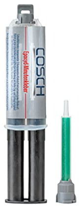 Cosch 2-K Komponentenklebstoff Edelstahl Kleber Epoxyd-Minutenkleber mit Mischdüse 24 ml