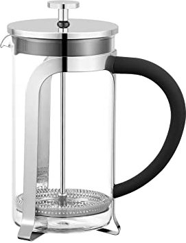 V I E R - Caffettiera francese con filtro LIZ 600 ml (22 Oz) Pressa Caffè, Caffettiera a stantuffo. Vetro Borosilicato Filtro inossidabile 304 (18/10) all'interno.