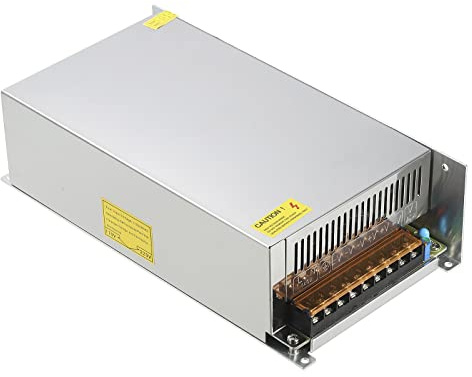sourcing map Fuente de alimentación conmutada, 24 V 33.3 A, 800 W LED controlador regulado transformador adaptador convertidor CA 110 V/220 V a CC 24 V salida de bajo voltaje para luz LED