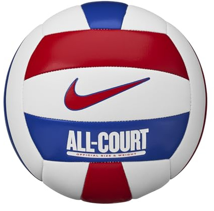 Nike Unisex All Court Deflated Pelota de Voleibol de Playa White/University Red/Game Royal/University Red 5