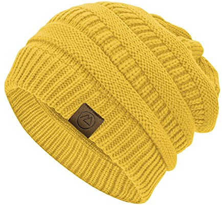 Durio Strickmütze Damen Mütze für Frauen Wintermütze Beanie Mütze Grobstrick Mütze Weich