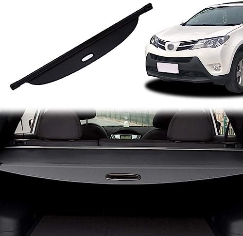 NOVSKI Einziehbarer Auto Laderaumabdeckung Rollo,für Toyota RAV4 2020 Kofferraum Schutz Abdeckung Cargo Cover Dekoration Zubehör.