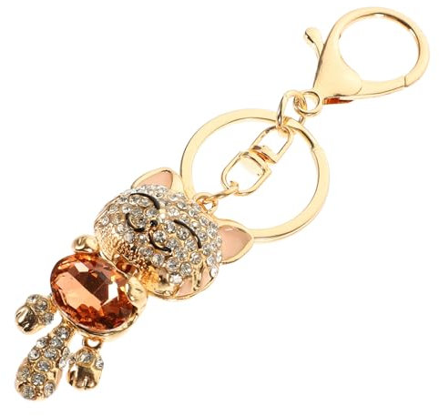 Amosfun 3 Stücke Roman Katze Schlüsselbund Tasche Kreative Metall Schlüssel Schmuck Zubehör