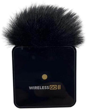 Künstliche Pelze Windschutzscheibenabdeckung Für RODE Wireless GO II Mikrofon Windschutzscheibe. Blockieren Sie Den Wind. Genießen Sie Klaren Pelzige Mikrofon Windschutzscheibe