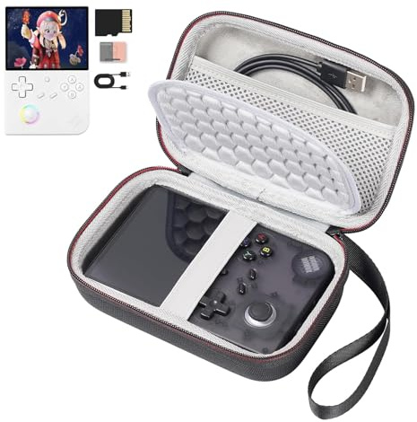 CBDYWVR EVA Hard Case for RG40XXV Handheld Game Console, Carrying Case for RG40XX V, Travel Storage Bag for Anbernic RG40XXV with Mesh Bag-Case Only (RG40XXV-Grey02)