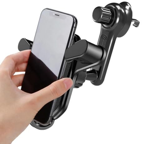 Supporto per cellulare per auto, supporto per telefono auto | 2024 nuovo supporto per parabrezza a 360 gradi, clip di ventilazione regolabile per telefono auto, per cruscotto auto per tutti