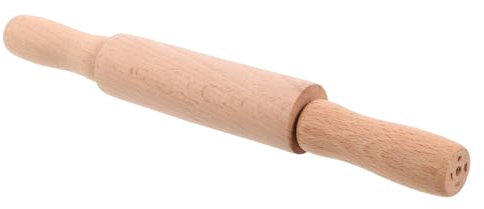 ibasenice Wooden Mini Rolling Pin for Boys and Girls Craft for Baking Pastry and Holiday Decorative Activities in Boy Girl's Kitchen