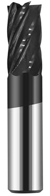 3/4in Solid Carbide End Mill,Variable Helix, 6 Flute, Variable Geometry,AlCrN Coated Bits Tool for Medium Hardness Steel, Brass, Iron