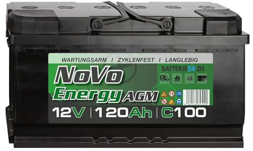 Novo Energy Solarbatterie 12V 120Ah AGM