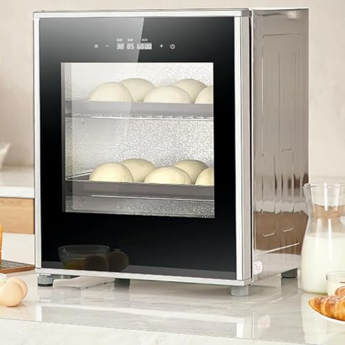 260w Macchina per La Fermentazione Del Pane, Macchina per La Lievitazione Dell'impasto Elettrica Da 40l Con Temperatura Regolabile + Temporizzazione (1min-24h), Fermentazione Uniforme, Per Casa