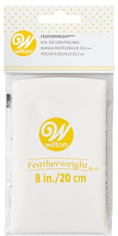 Wilton Featherweight Dekorierspritzbeutel, Wiederverwendbarer Spritzbeutel für Alle Spritztüllen, Dekorationsbeutel aus Flexiblem Polyester, Spülmaschinenfest - 20 cm