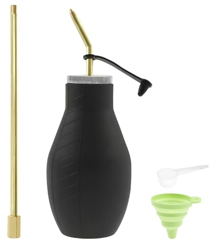 Kieselgur polvere atomizzatore 200 ml diatomite spolverino con imbuto e tubo di rame esteso nebulizzatore polvere da giardino