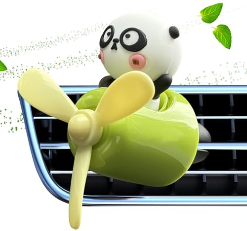 Autoduft – Panda, Cartoon, Pilotenventilator, kreativer Duft, Aromatherapie-Duft für Innenräume zu Hause und Büro