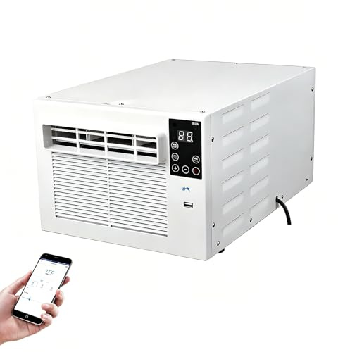 Aire Acondicionado Portátil, Acondicionadores De Aire Móviles De 280 W, Calefacción Y Refrigeración, No Necesita Unidad Exterior, Temporizador De 12 Horas, Función Deshumidificador, 2 Kwh/noche