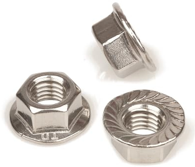 Kit 30 Dadi Flangiati M8 in Acciaio Inox A2 – Dadi Esagonali con Flangia Dentata Antisvitamento – Resistenti alla Ruggine per Auto, Moto, Nautica e Fai da Te – VITFER