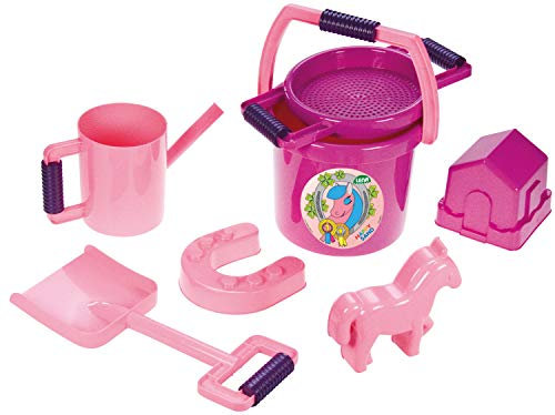 Lena 05445 - Happy Sand Spielset Pon, 7-teilig, Pink