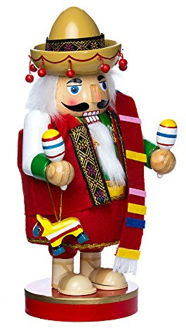 Kurt Adler Chubby Mexican Nutcracker, 10.25-Inch