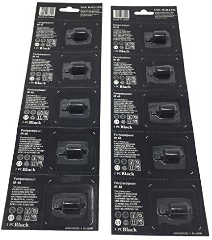 10 black compatible replacement Sharp XE-A102 IR-40 Cash Register Ink Roller ribbon for XEA102 IR40 printing Calculator Inker POS dot matrix impact printer cartridge