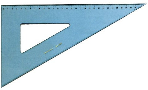 bertram-art Plex 32 cm 60º Set eckig blau
