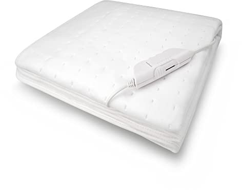 medisana HU 662 Wärmeunterbett 150 x 80 cm, Heizdecke mit Abschaltautomatik und Überhitzungsschutz, elektrische Wärmedecke für das Bett mit 6 Temperaturstufen, waschbar