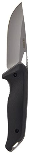 Gerber Coltello a serramanico con fodero in nylon, Lunghezza lama: 8,8 cm, Moment Folding Sheath Knife, Nero, 31-003625