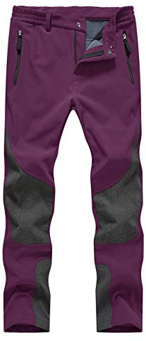 donhobo Damen Wanderhose Wasserdicht Softshellhose Outdoorhose Winddicht Warm Gefüttert Winterhose Skihose Snowhose Trekkinghose