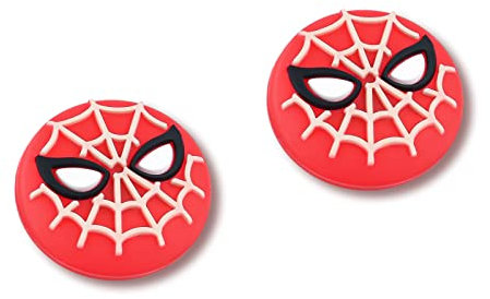 DLseego 2 PCS Thumb Grips Caps for Switch/Switch Lite/OLED, Soft Silicone Joystick Caps Wear-Resistant Waterproof Sweat-Resistant, Analog Stick Caps for thumb grips Controller, Spiderman Model