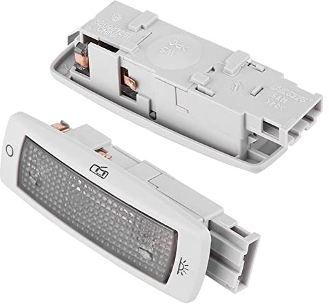 BOROCO Luz de mapa de lectura trasera, Luz Interior del Coche 3B0947291B Reemplazo de la lámpara del techo de la luz del techo de la luz del mapa trasero(gris)