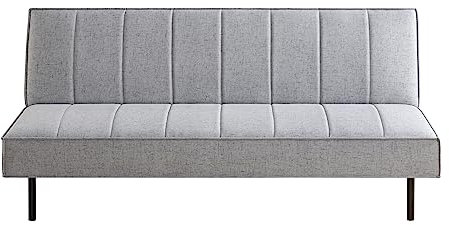 Zinus Quinn Divano Letto Click Clack 96 x 168 cm - Divano letto pieghevole - Adatto per camere e spazi compatti - Grigio