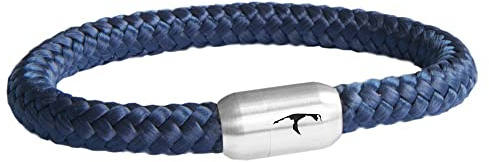 Paris Montana Original Sylt Gravur Segeltau Armband mit Weihnachtskarte und Wunschname. Starker Magnetverschluss, Ø 8mm