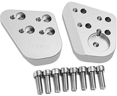 ASJFGTEH Motorrad -Lenker -Riser -Mount -Griff -Stangen -Klemm -Kit -Zubehör/Fit for BMW R1100RT R1150RT R1100R R1150R R1200RT 1994-2013(Silver)