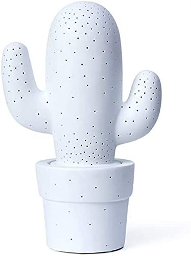 QUEAWOQ Lampe de Table en céramique Cactus Blanc, Lampe de Chevet de Chambre à Coucher, éclairage de Salon de Maison, décoration Octopus Feet